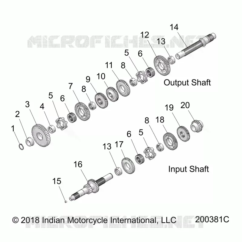 ANTRIEB, INPUT/OUTPUT SHAFT ASM.