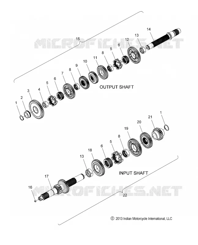 ANTRIEB, INPUT/OUTPUT SHAFT ASM.