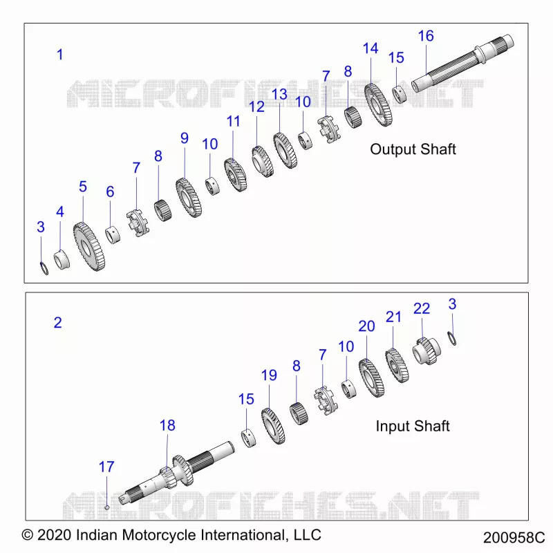 ANTRIEB, INPUT/OUTPUT SHAFT ASM.