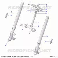 LENKUNG, FRONT FORKS