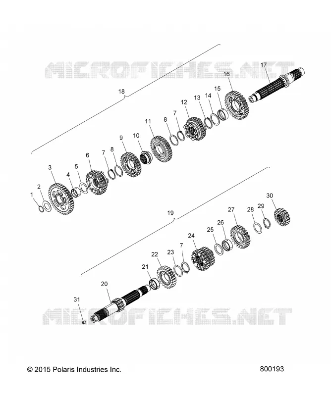 ANTRIEB, INPUT/OUTPUT SHAFT ASM.