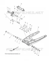 HINTERRADAUFHÄNGUNG ASM., SWING ARM AND SCHOCK