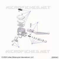 VORDERBREMSE, LEVER AND MASTER CYLINDER
