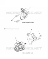 BRAKES, BREMSZANGE VORNE AND REAR
