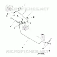 BREMSES, BREMSE LINE, REAR, ABS