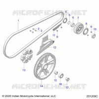 ANTRIEB, DRIVE SPROCKET, BELT AND GUARD