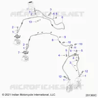 BREMSES, BREMSE LINE, FRONT, ABS