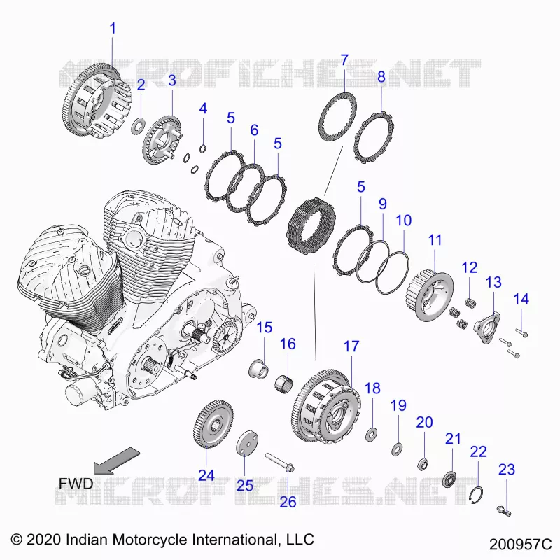 ANTRIEB, CLUTCH AND PRIMARY DRIVE