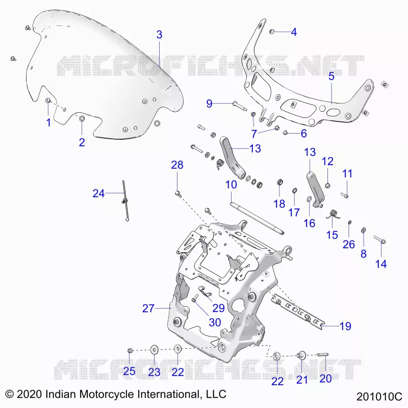 FAIRING ASM, WINDSHIELD MOUNT