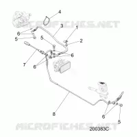 BREMSES, BREMSE LINE, REAR, ABS