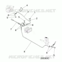 BREMSES, BREMSE LINE, REAR, ABS