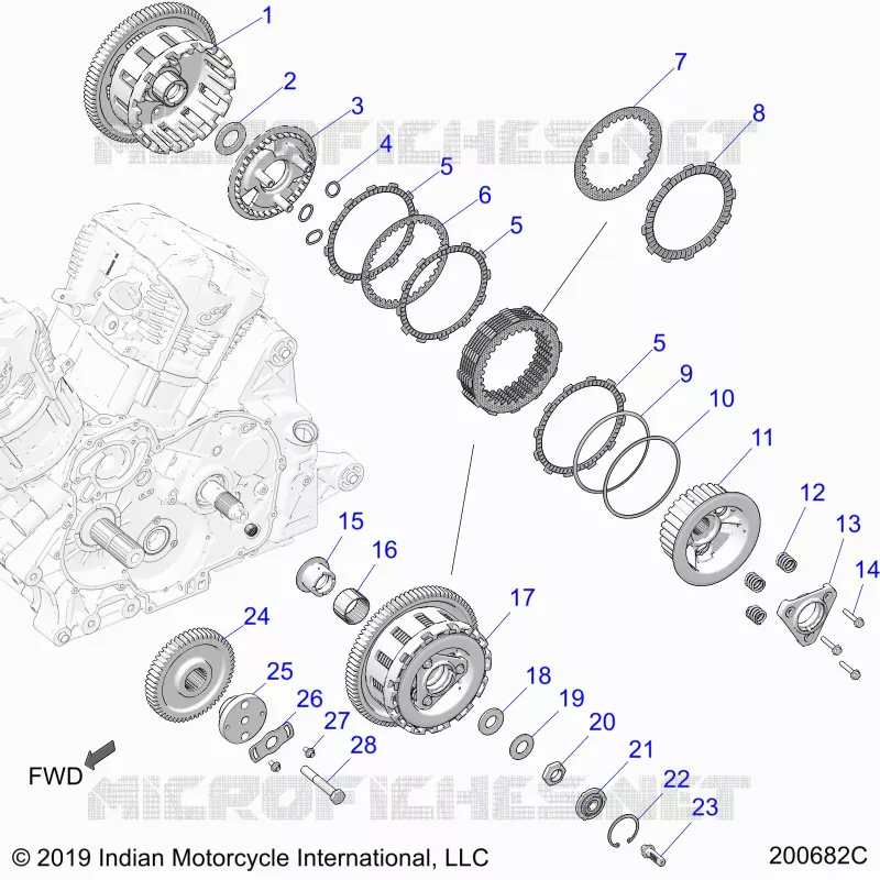 ANTRIEB, CLUTCH AND PRIMARY DRIVE