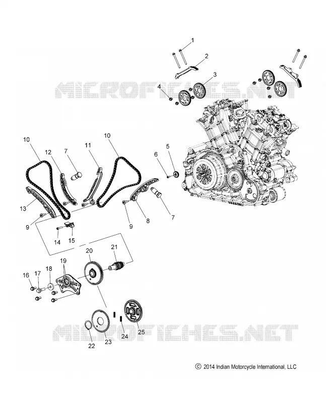 CAM CHAIN AND SPROCKETS