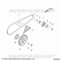 ANTRIEB, DRIVE SPROCKET, BELT AND GUARD