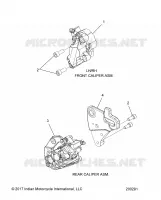 BRAKES, BREMSZANGE VORNE AND REAR