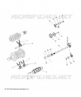 DRIVE TRAIN, SHIFT GABELN, RATCHET AND DRUM